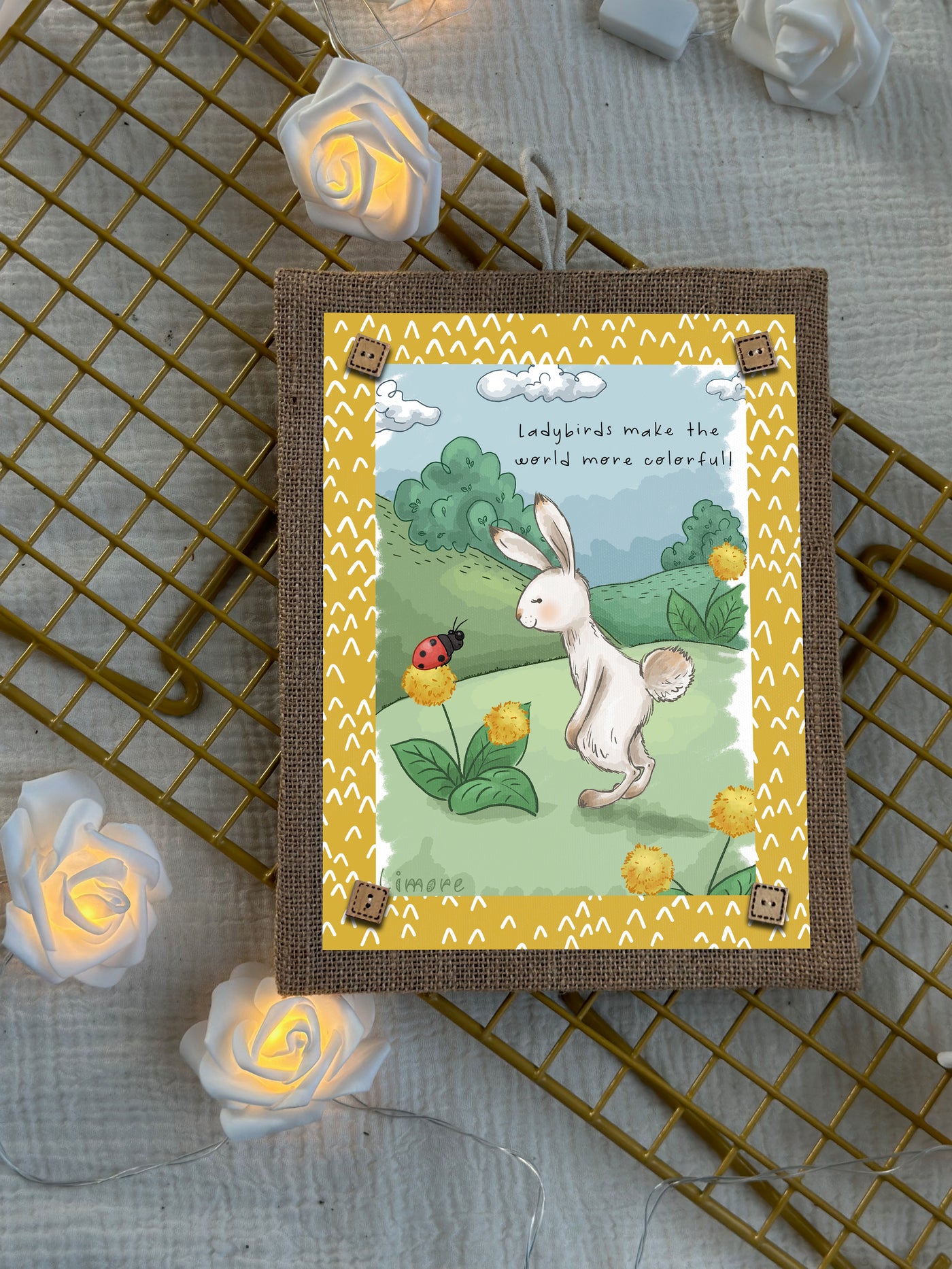The Bunny & the Ladybird Wall Art
