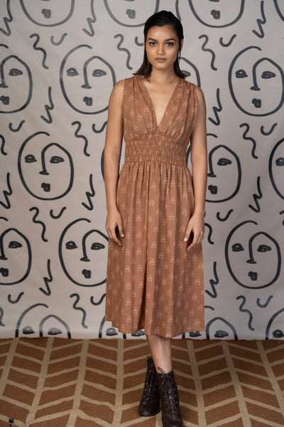 Daring Depths Midi Dress in Part of You Pattern