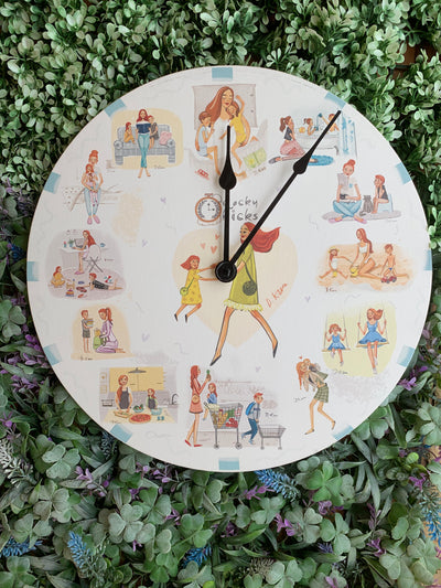 Wonder Mom Clock