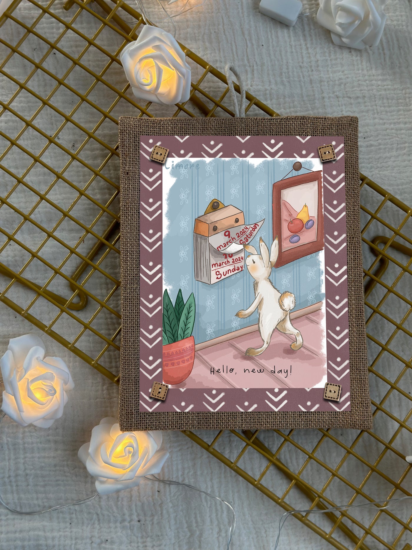 The Bunny’s Calendar Wall Art