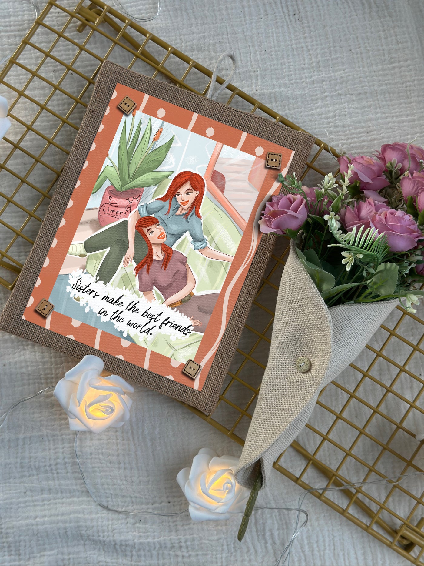 Heartfelt Bond Boho Wall Art