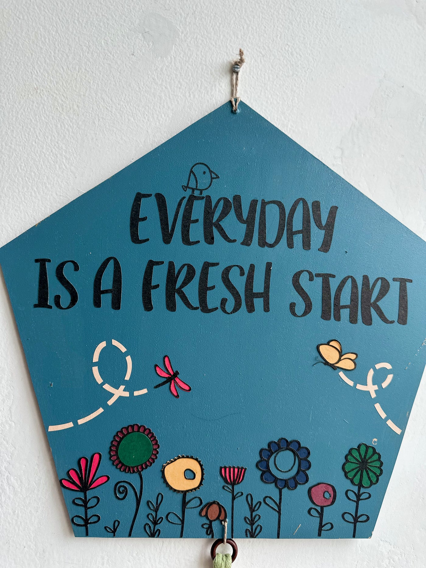 Everyday is a fresh start - Enchanted Pentagon Wall Art