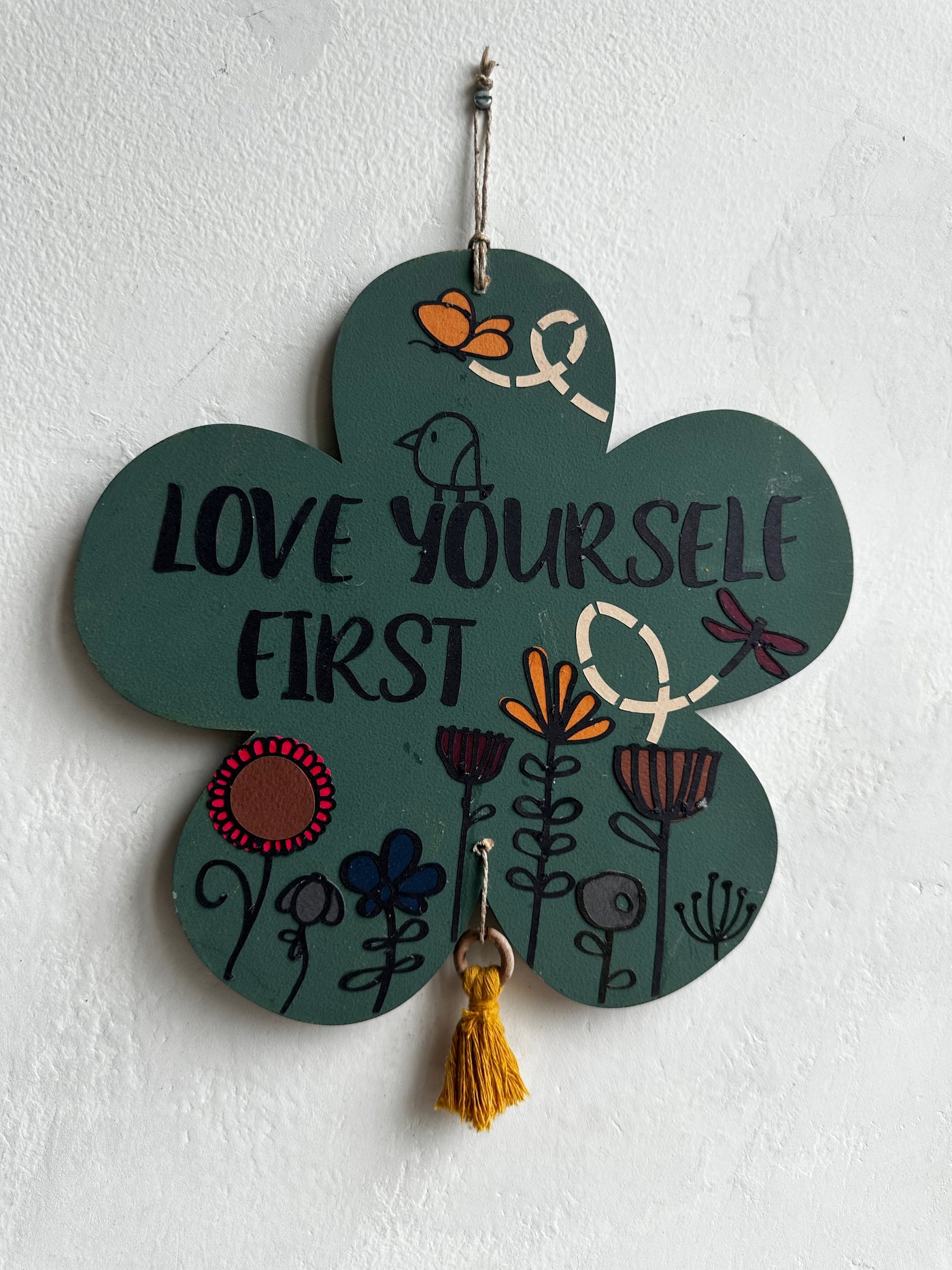 Love yourself First - Enchanted Flower Wall Art