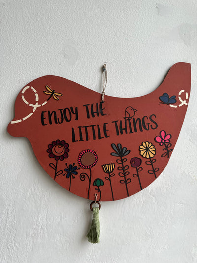 Enjoy the little things - Enchanted Birdie Wall Art