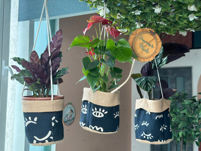 Sometimes I see Black - Set of 3 Planters