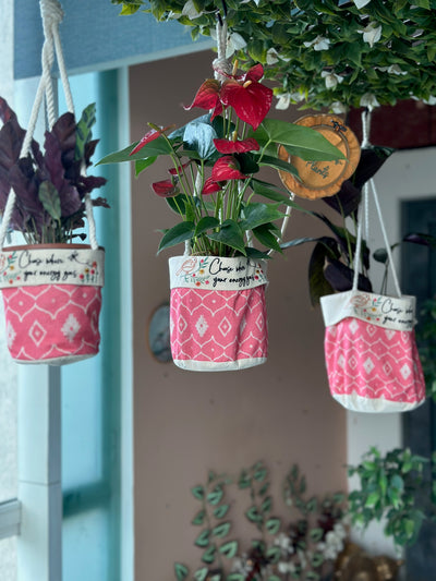 Fuchsia Dreams: Positive Energy Planters - Set of 3