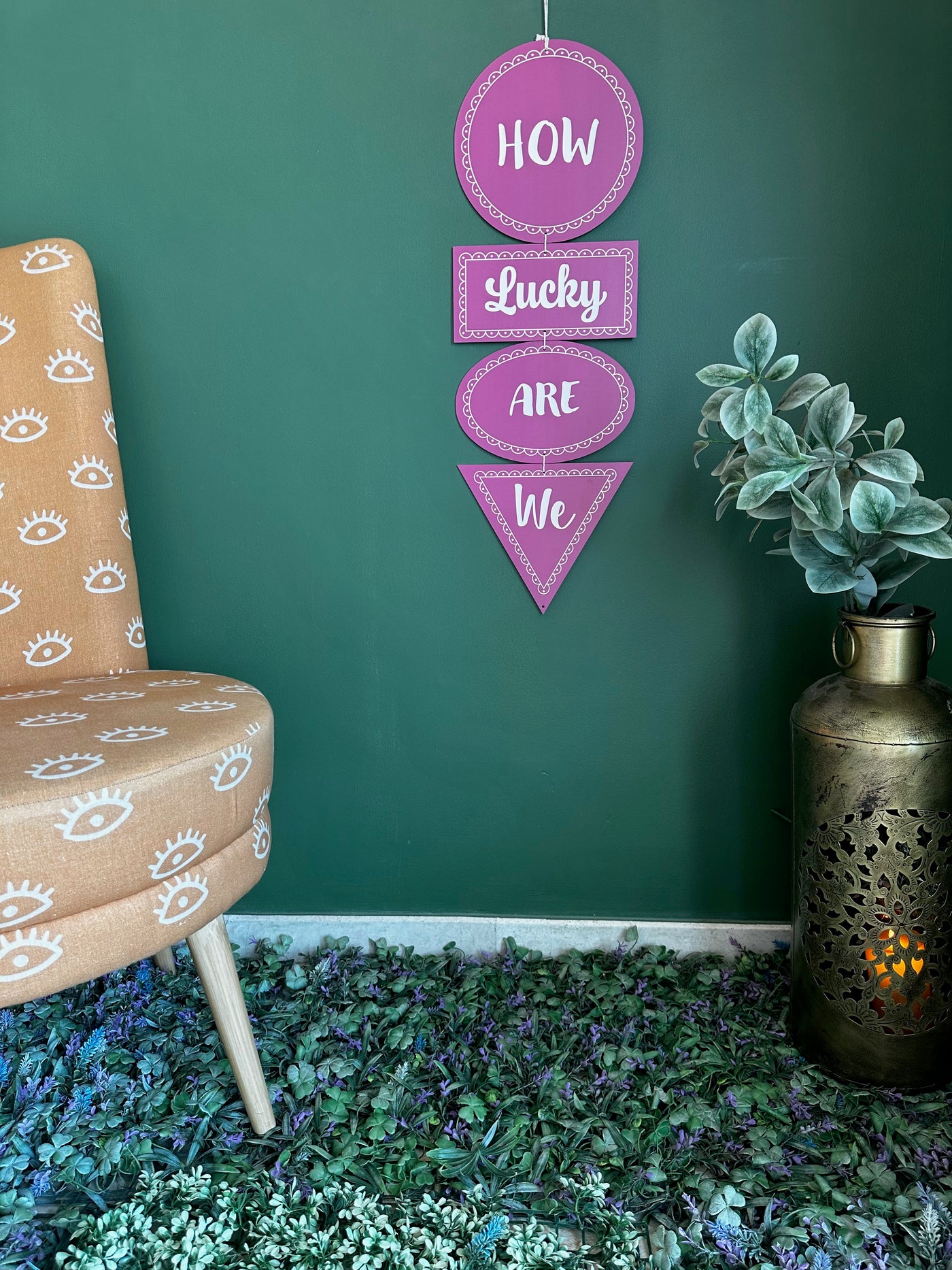 How Lucky Are We Minimalist Wall Art