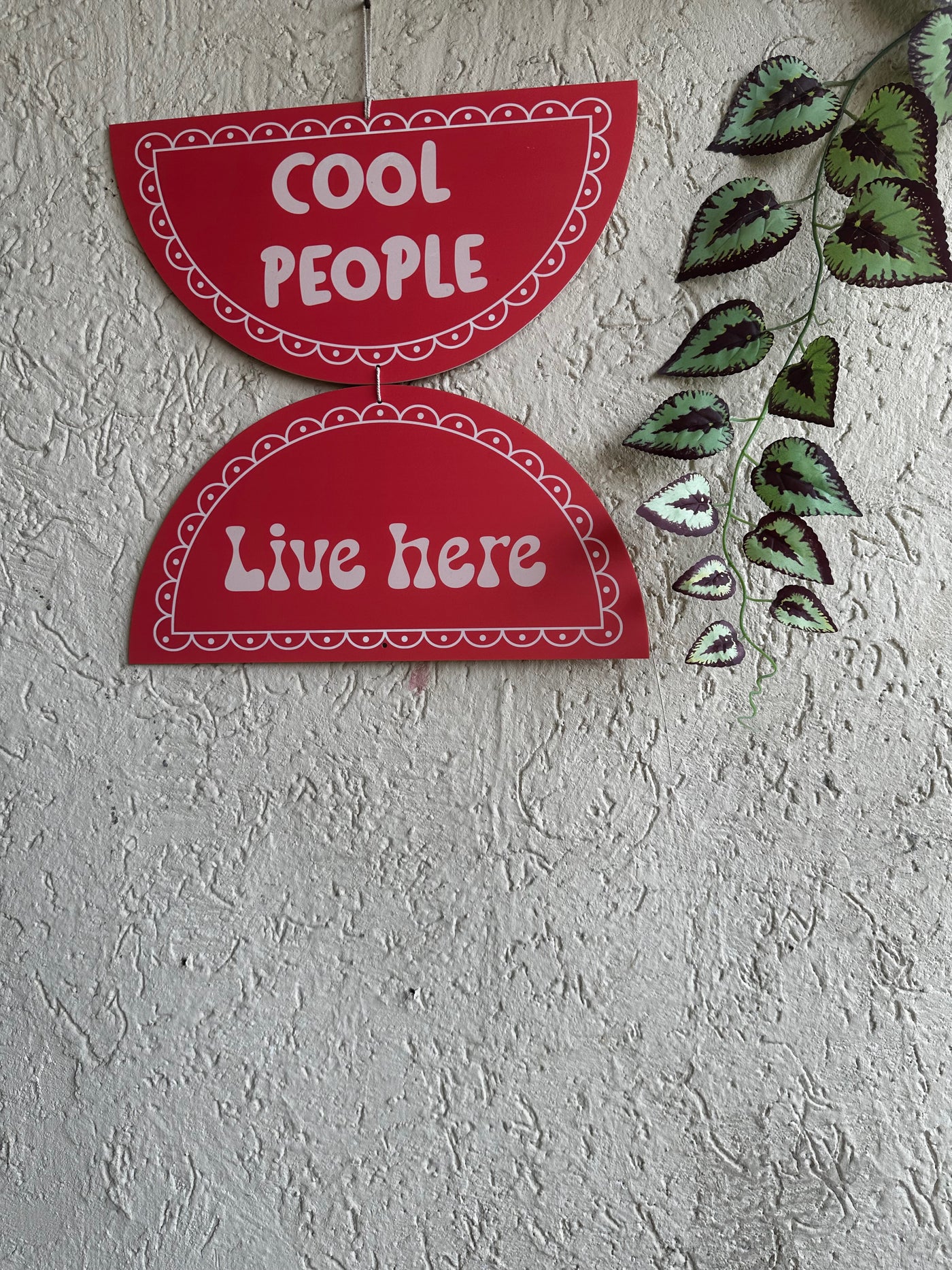 Cool People Live Here Minimalist wall art