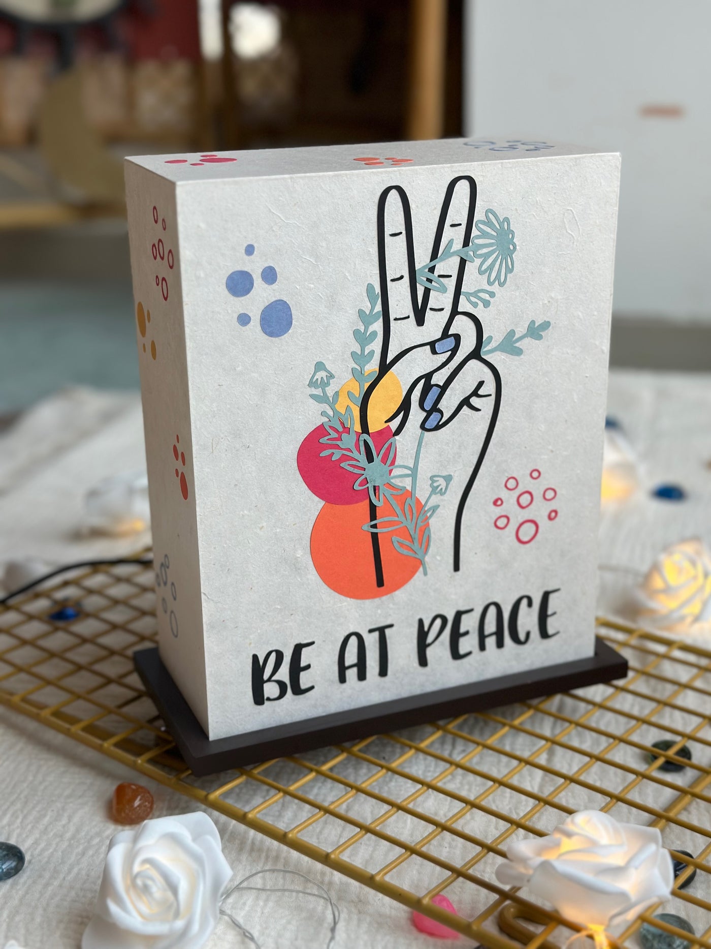 Peace Messenger Rectangular Lamp