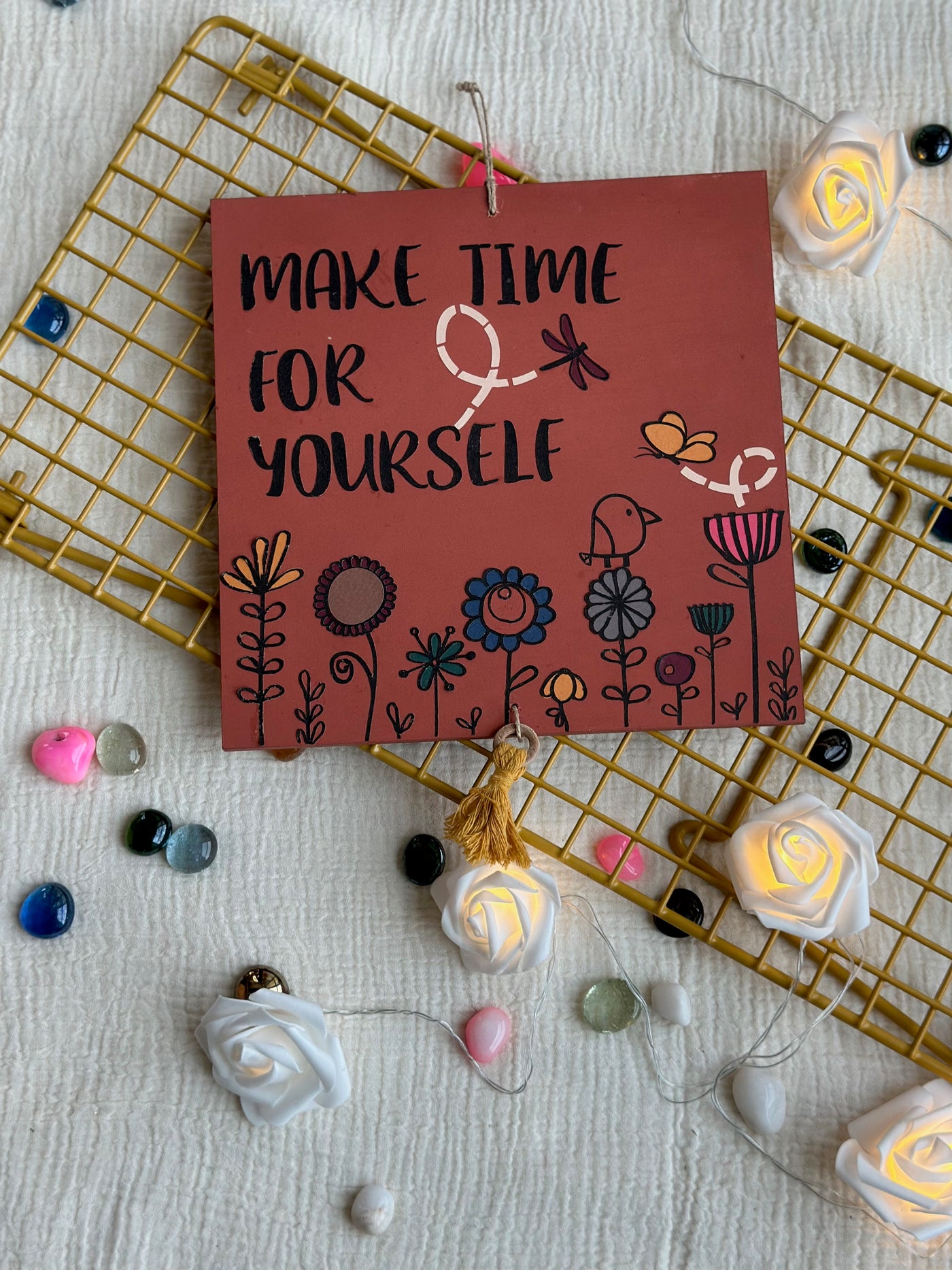 Make time for yourself - Enchanted Square Wall Art