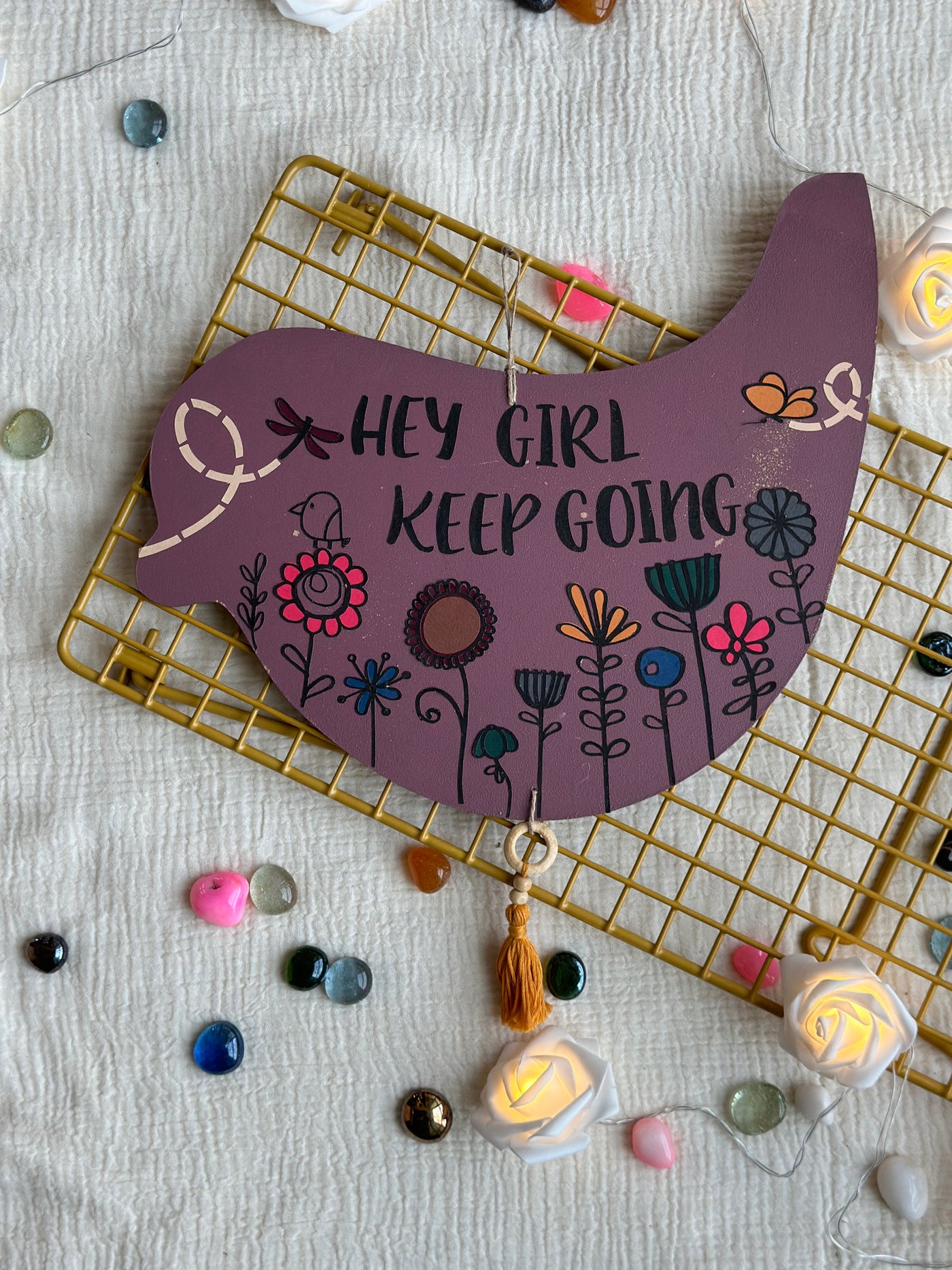 Hey Girl Keep Going - Enchanted Bird Wall Art