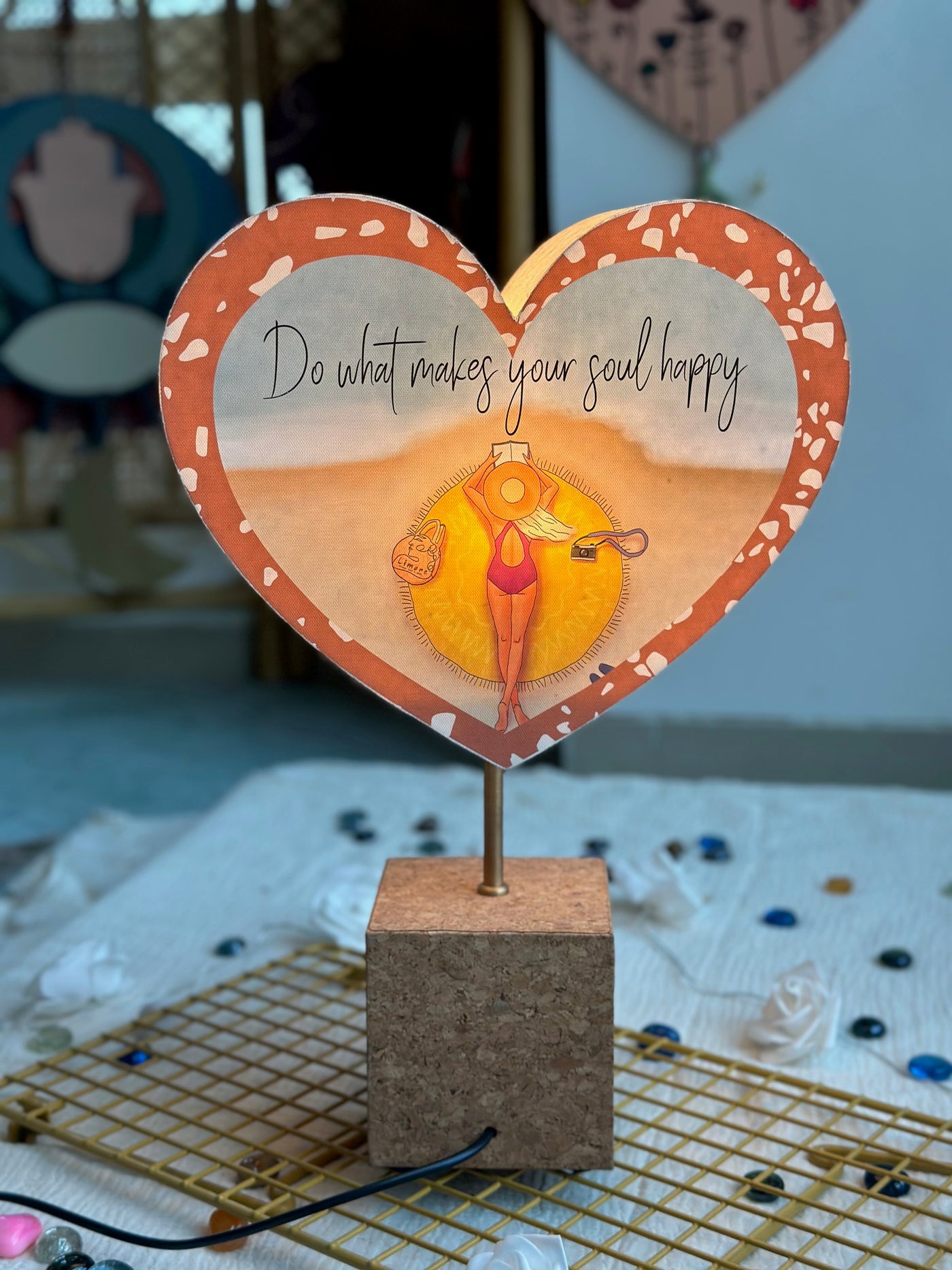 Tide Tales Heart Lamp