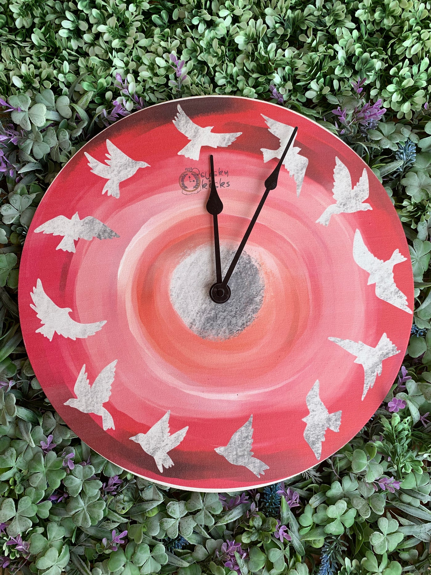 Coral Carefree Clock