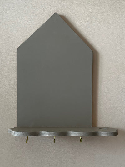 Taupe Little House Wall Shelf