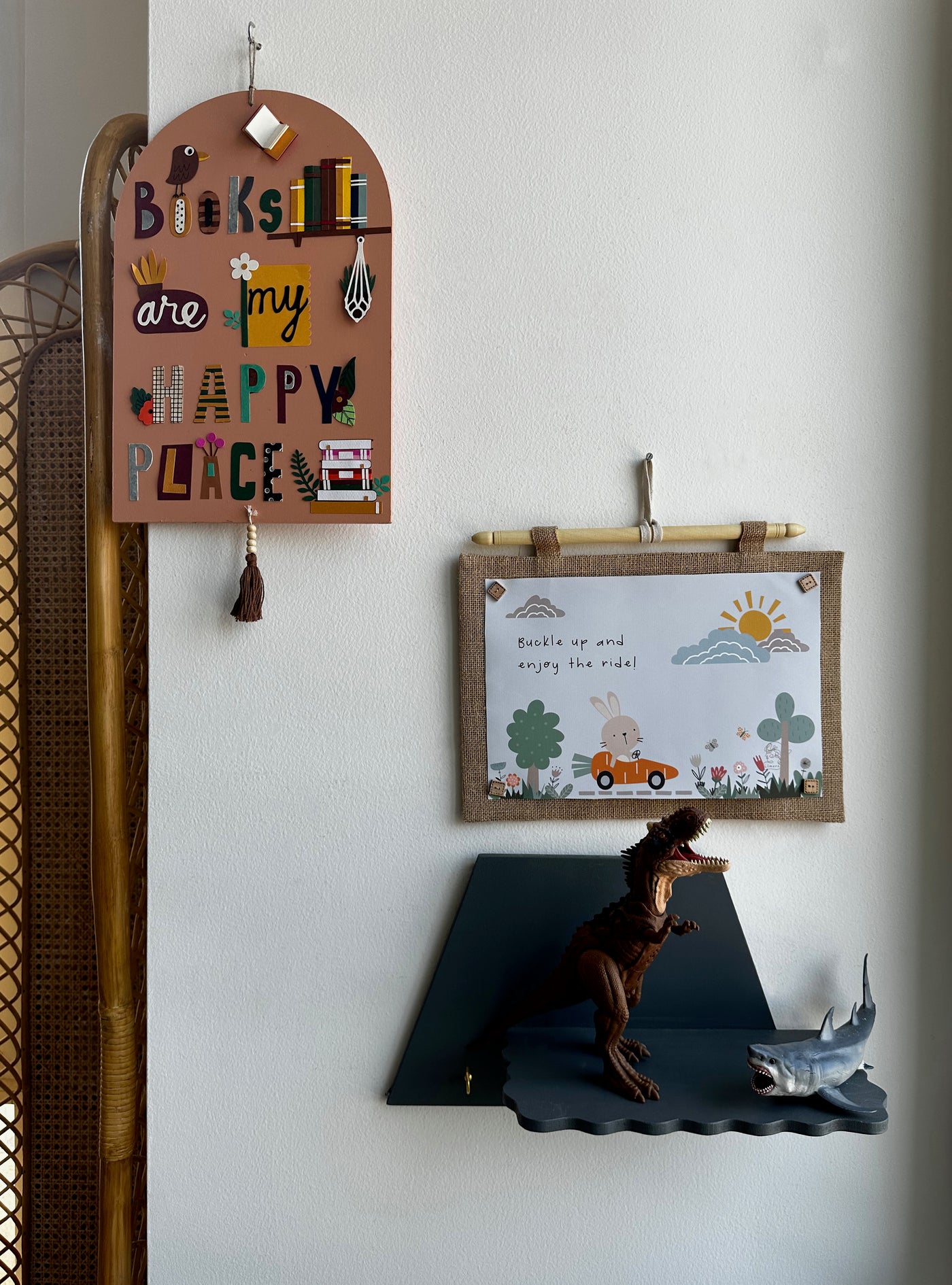 Smoky Gray Trapezoid Trail Wall Shelf