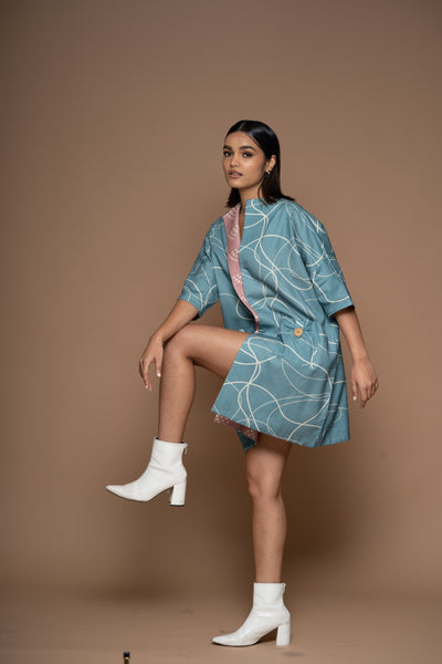 Whirlwind Reversible Short Trench Coat