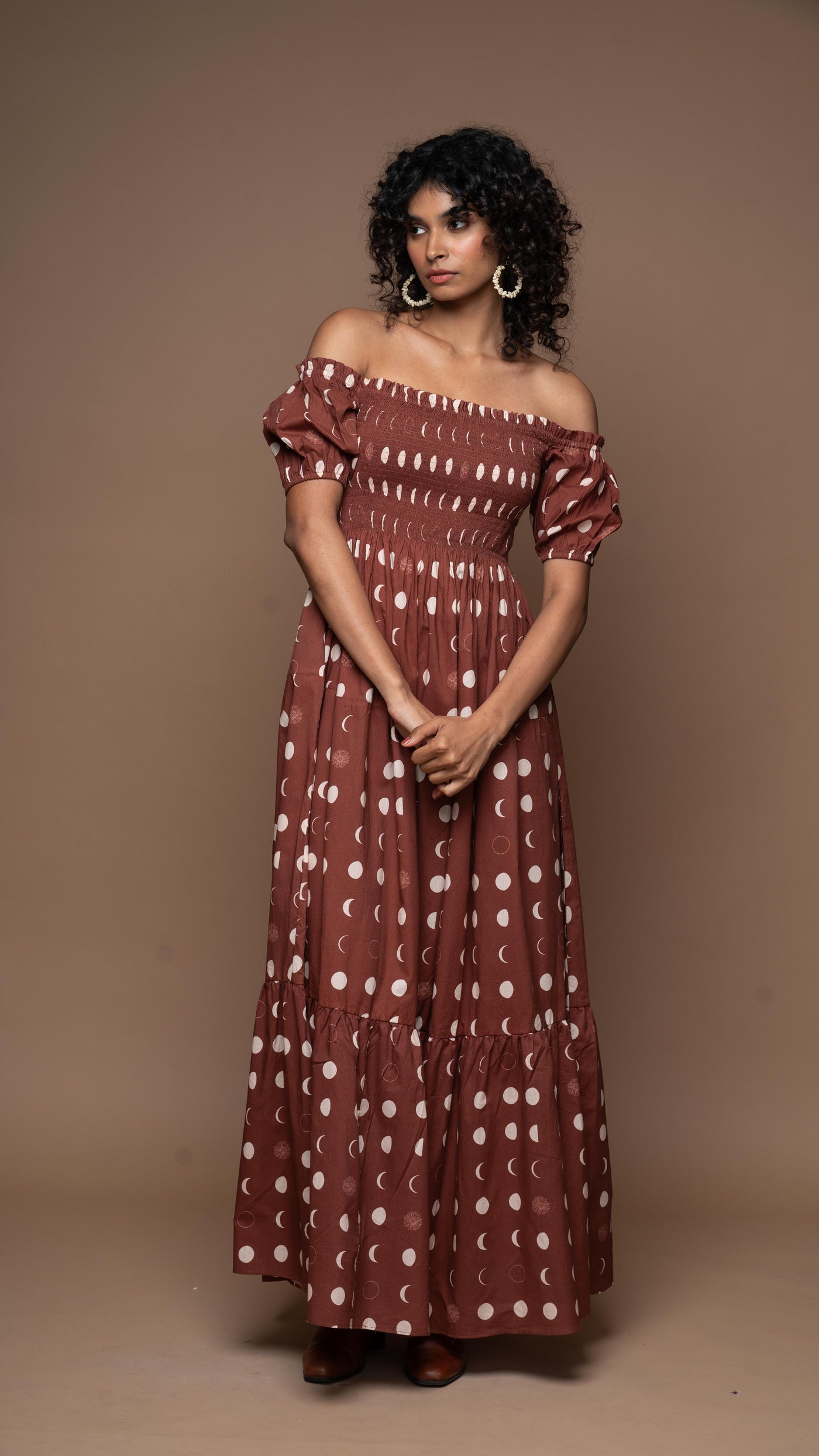 Easy Elegance Long Dress in I will be back Pattern