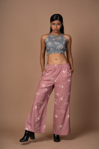 The Bold Flare Pants in See me See you Pattern