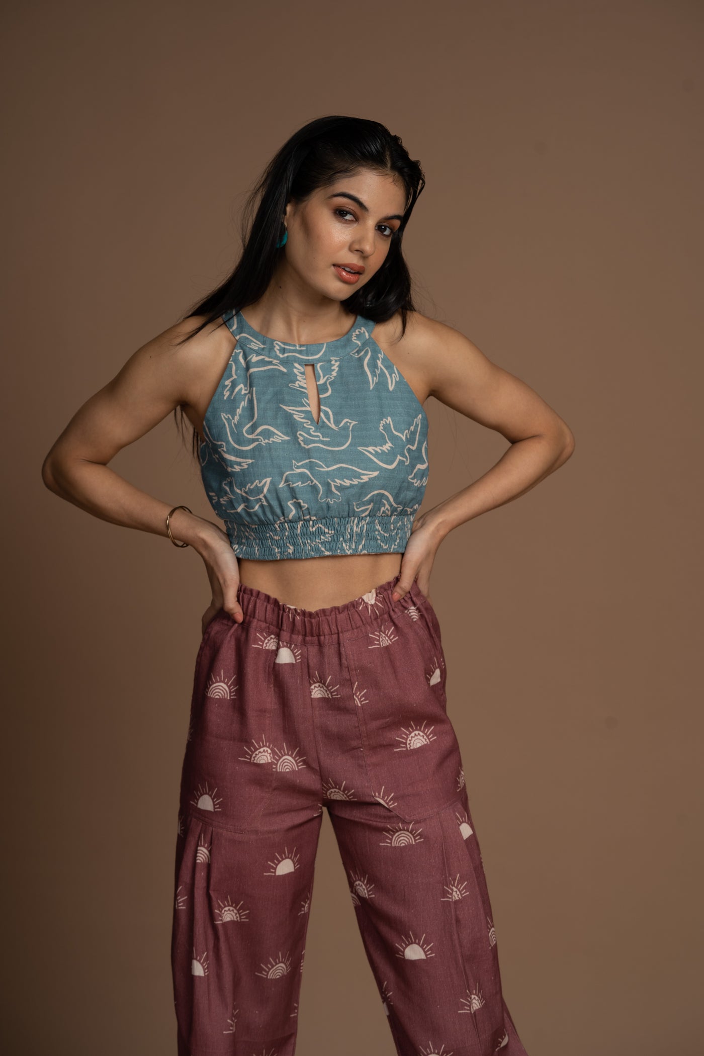 Blue Reversible Halter Bliss Bralette