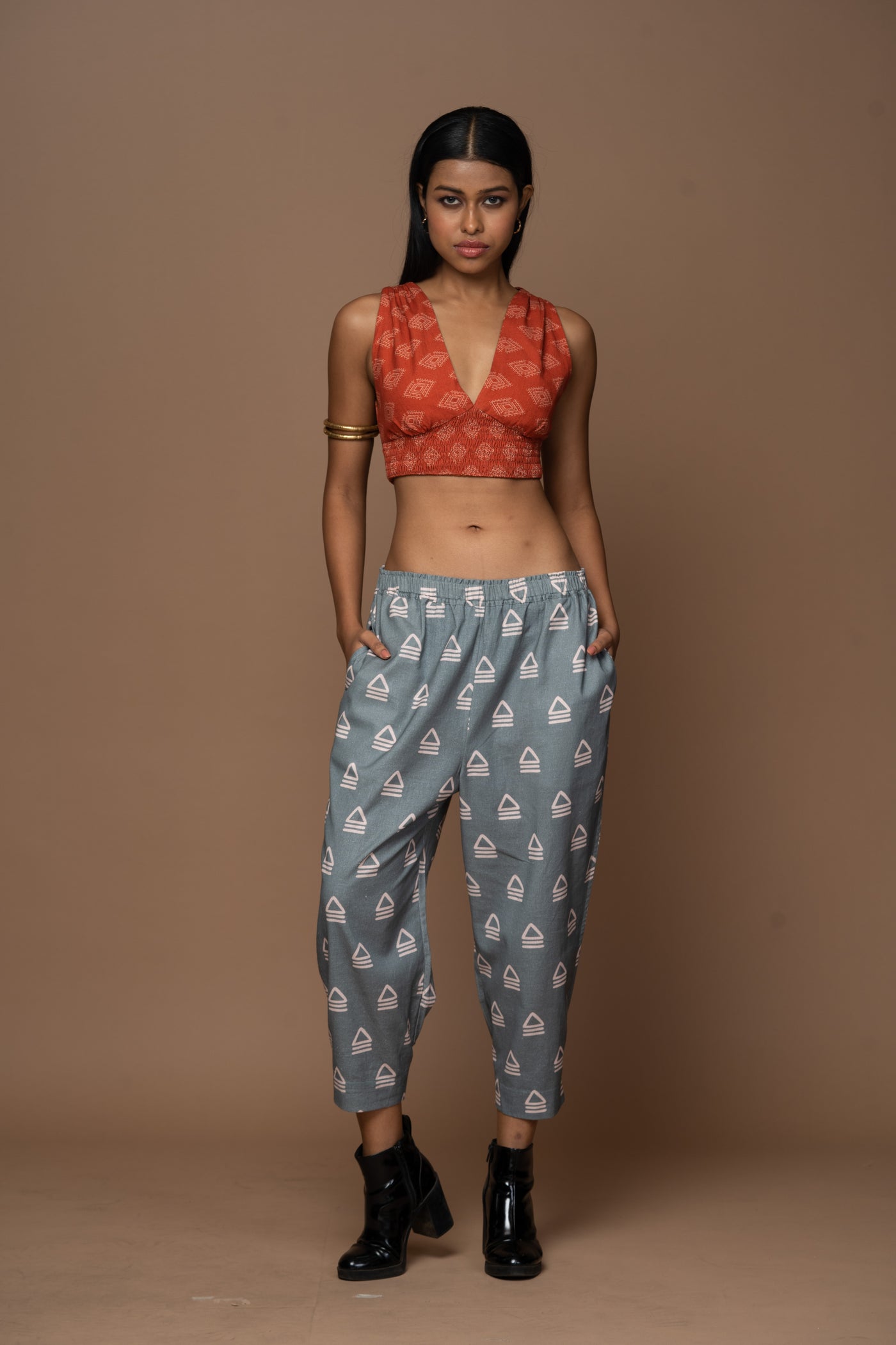 Rust Reversible Plunge Panache Bralette