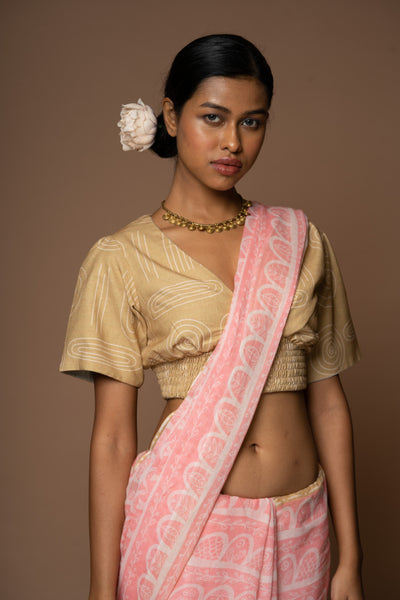 Scallop Delight Cotton Sari