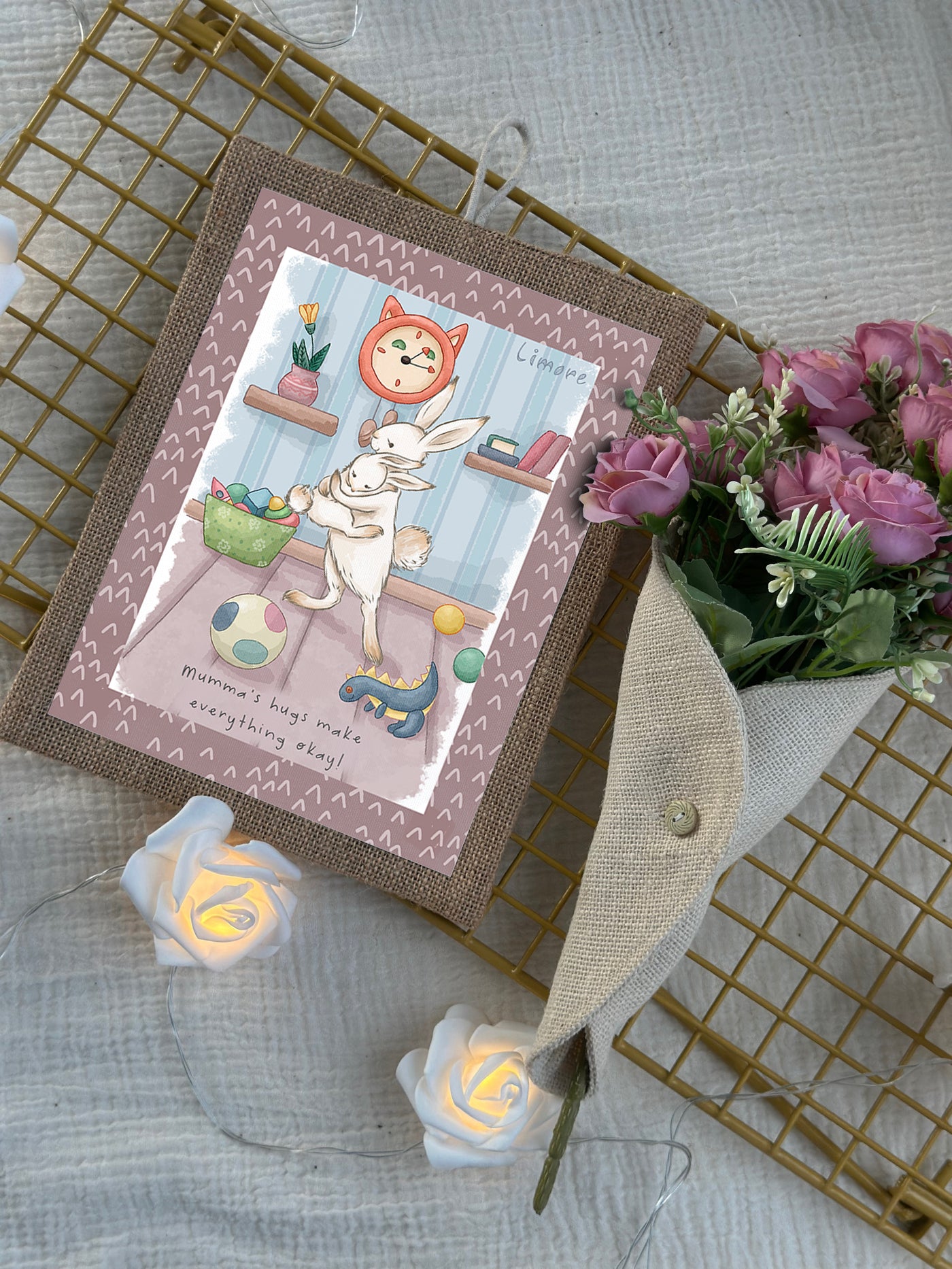 Mumma & Me Bunny Wall Art