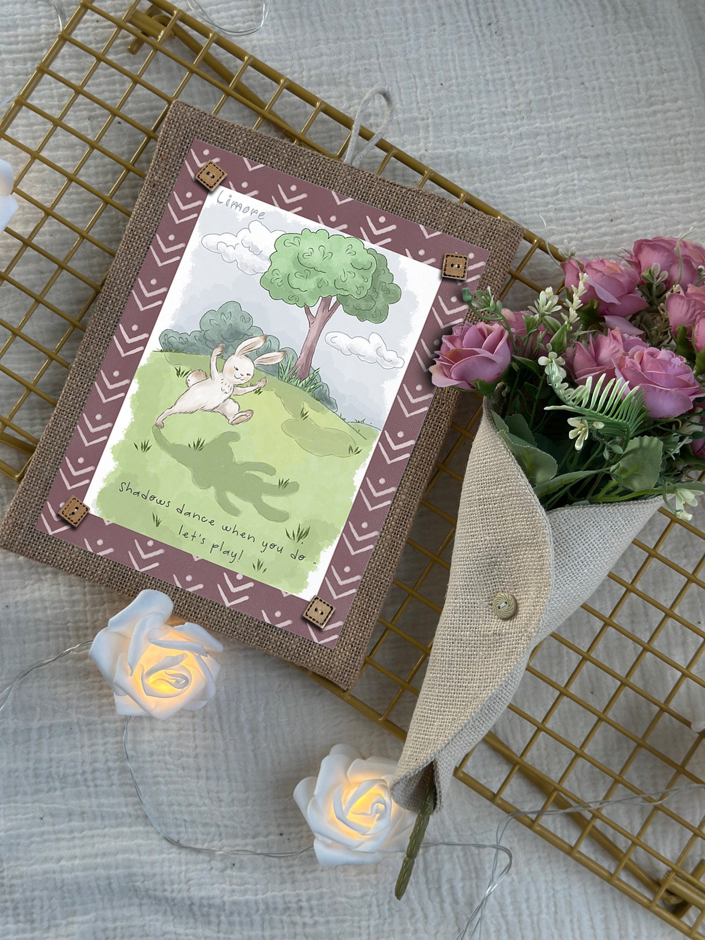 Bunny & Shadow Wall Art