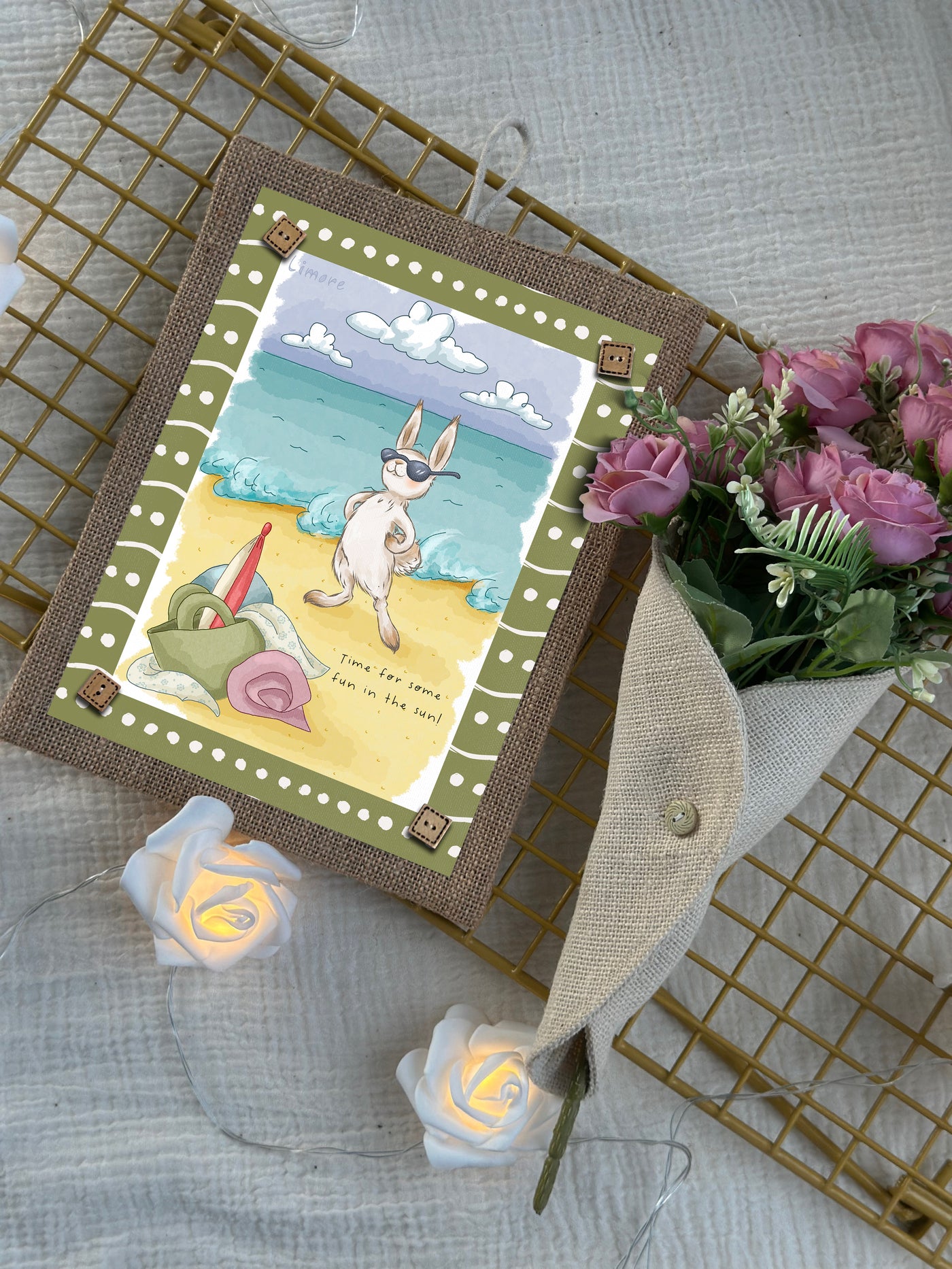 Bunny’s Fun in the Sun Wall Art