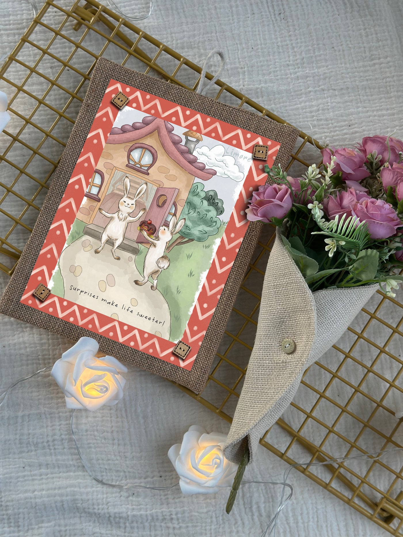 Bunny’s Sweet Surprise Wall Art