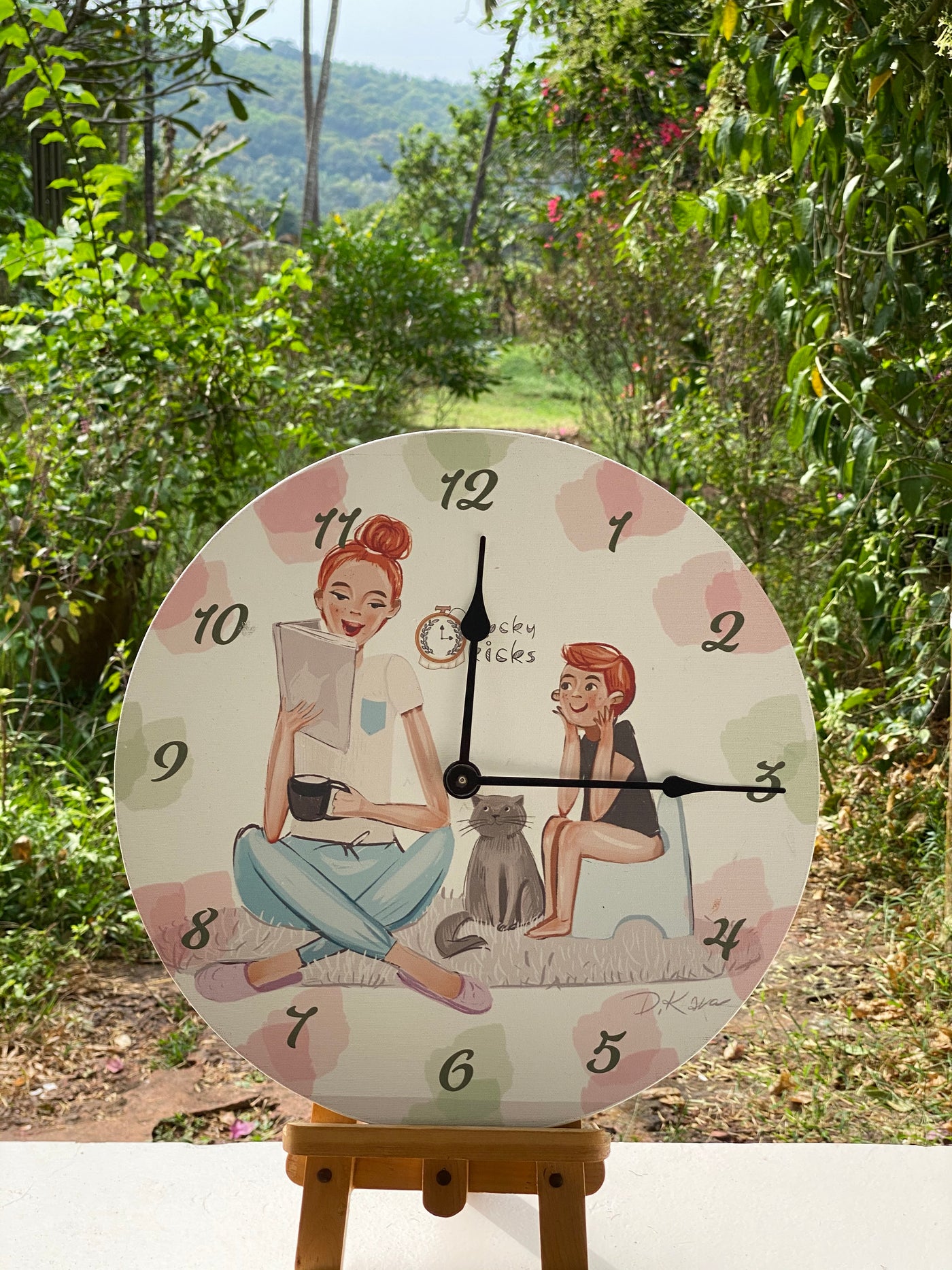 Bathroom Storytime Clock