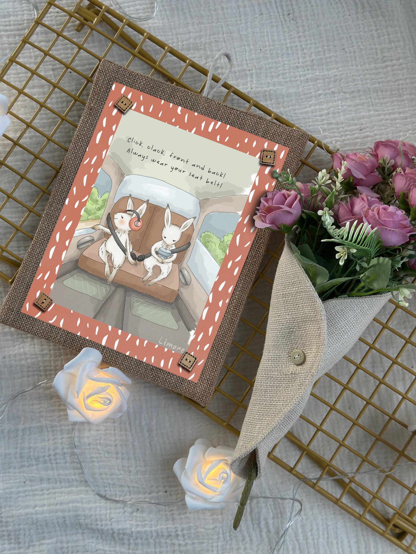 Bunny’s Buckle Up Wall Art