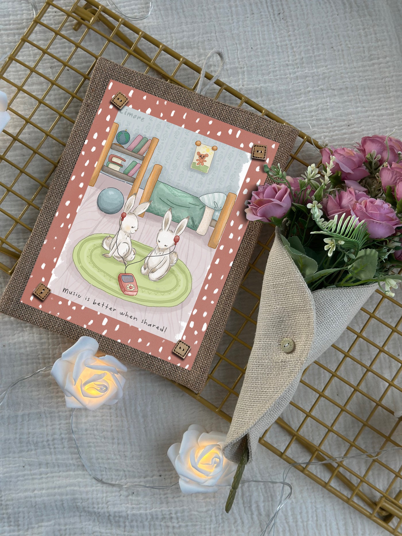 Bunny’s Shared Music Wall Art