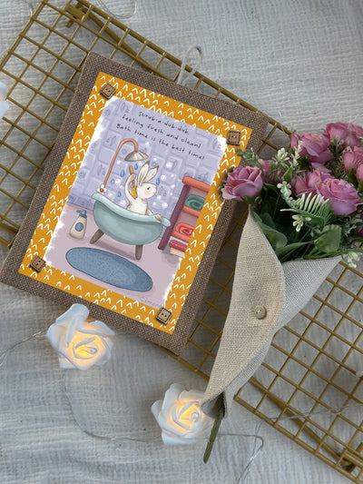 Bunny’s Bath Time Wall Art