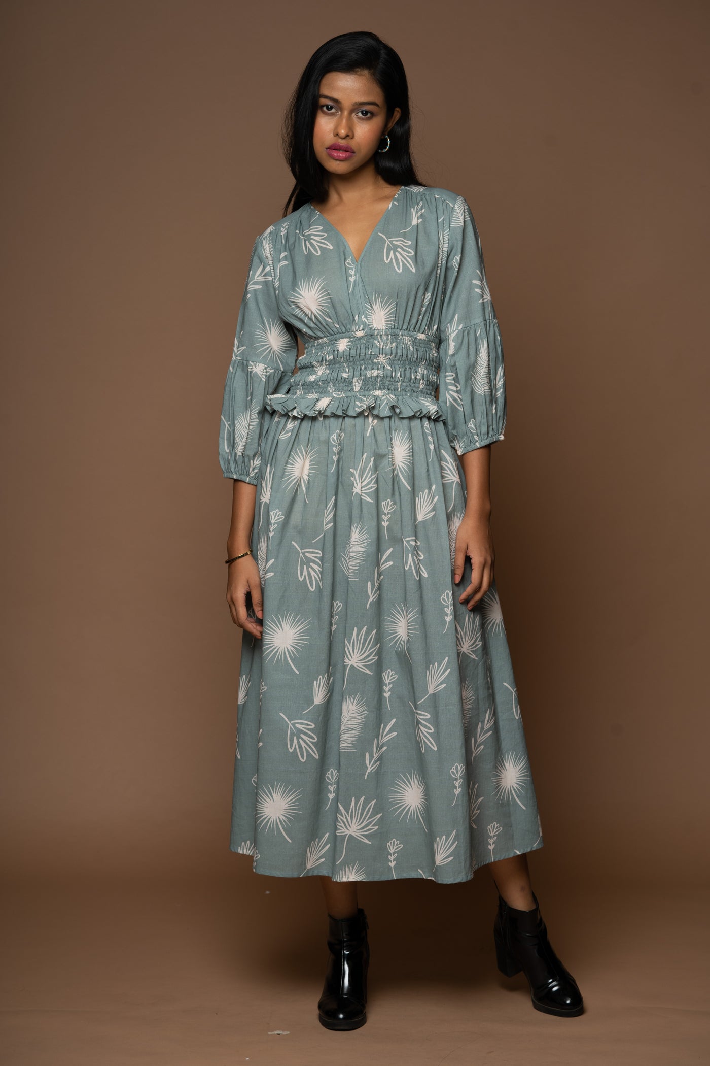 Nomad's Nirvana Long Dress in Shining for you Pattern