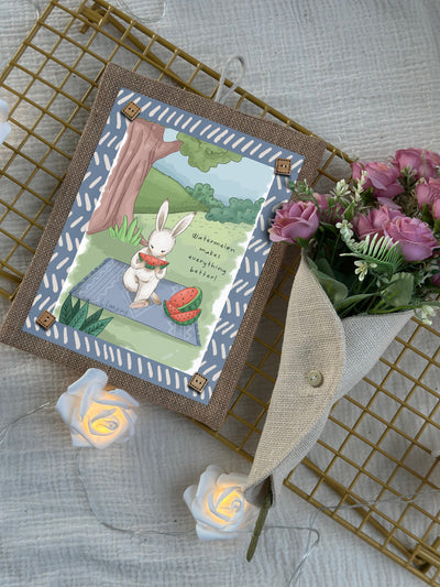 Bunny’s Watermelon Fun Wall Art