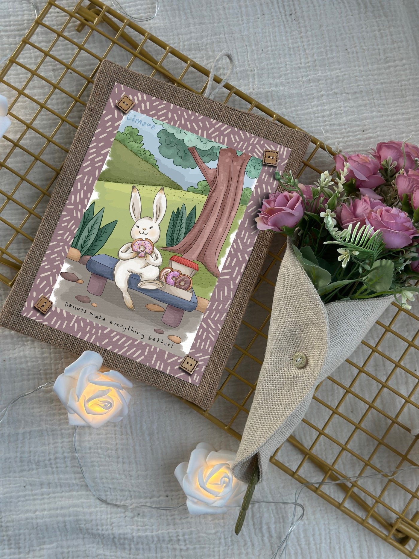 Bunny’s Donut Delight Wall Art