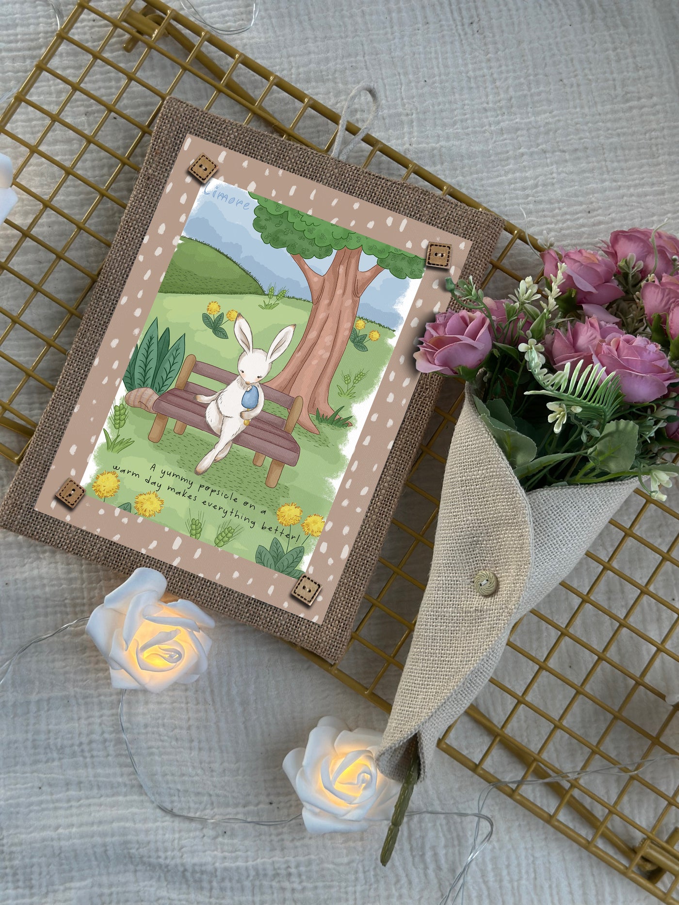 Bunny’s Popsicle Fun Wall Art