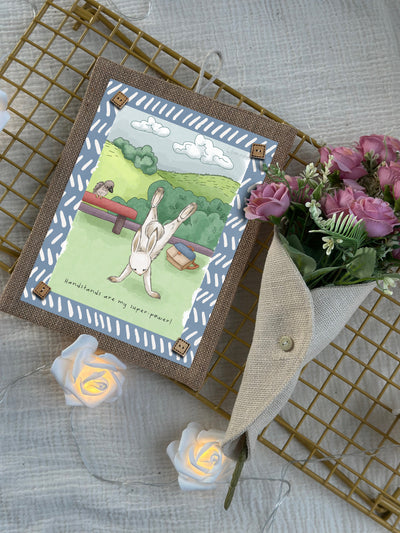 Super Bunny Handstand Wall Art