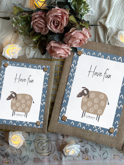 Happy Sheep Boho Wall Art