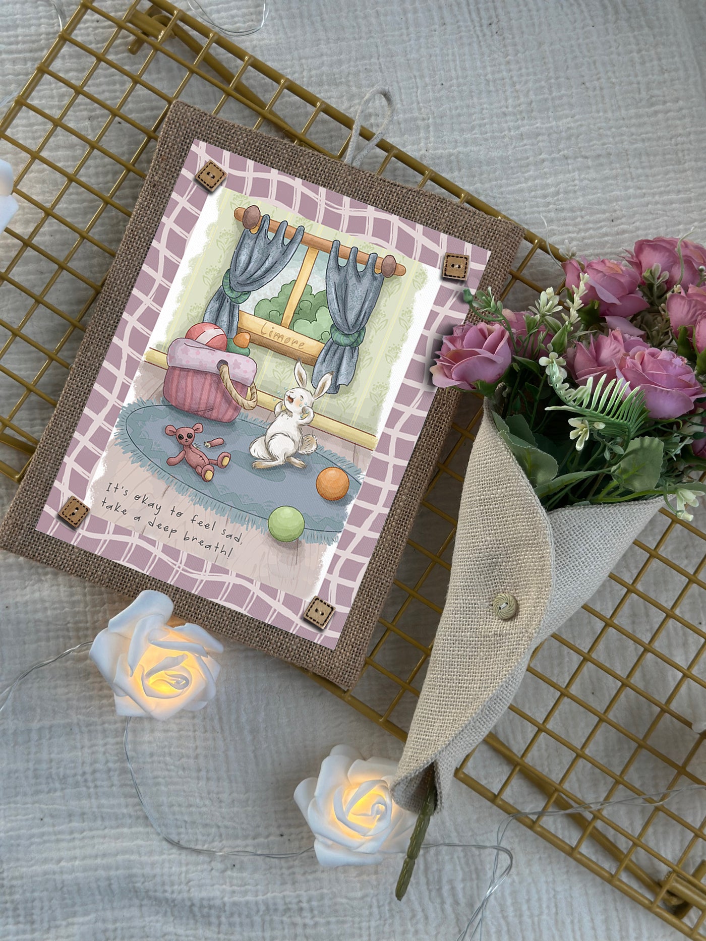 Take a Breath Bunny Wall Art