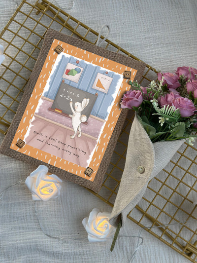 Math with Bunny Wall Art