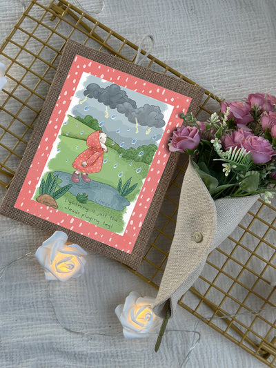 Bunny’s Rainy Adventure Wall Art