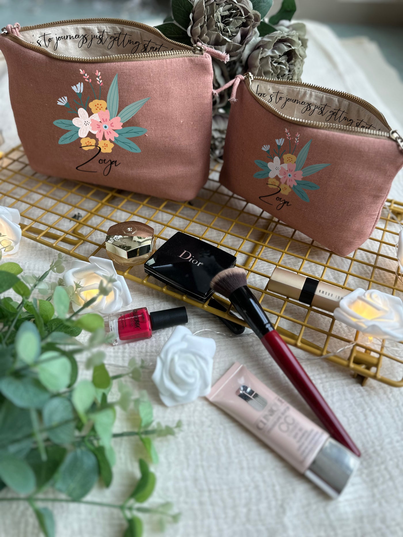 Bloom & Whisper Cosmetic Pouch