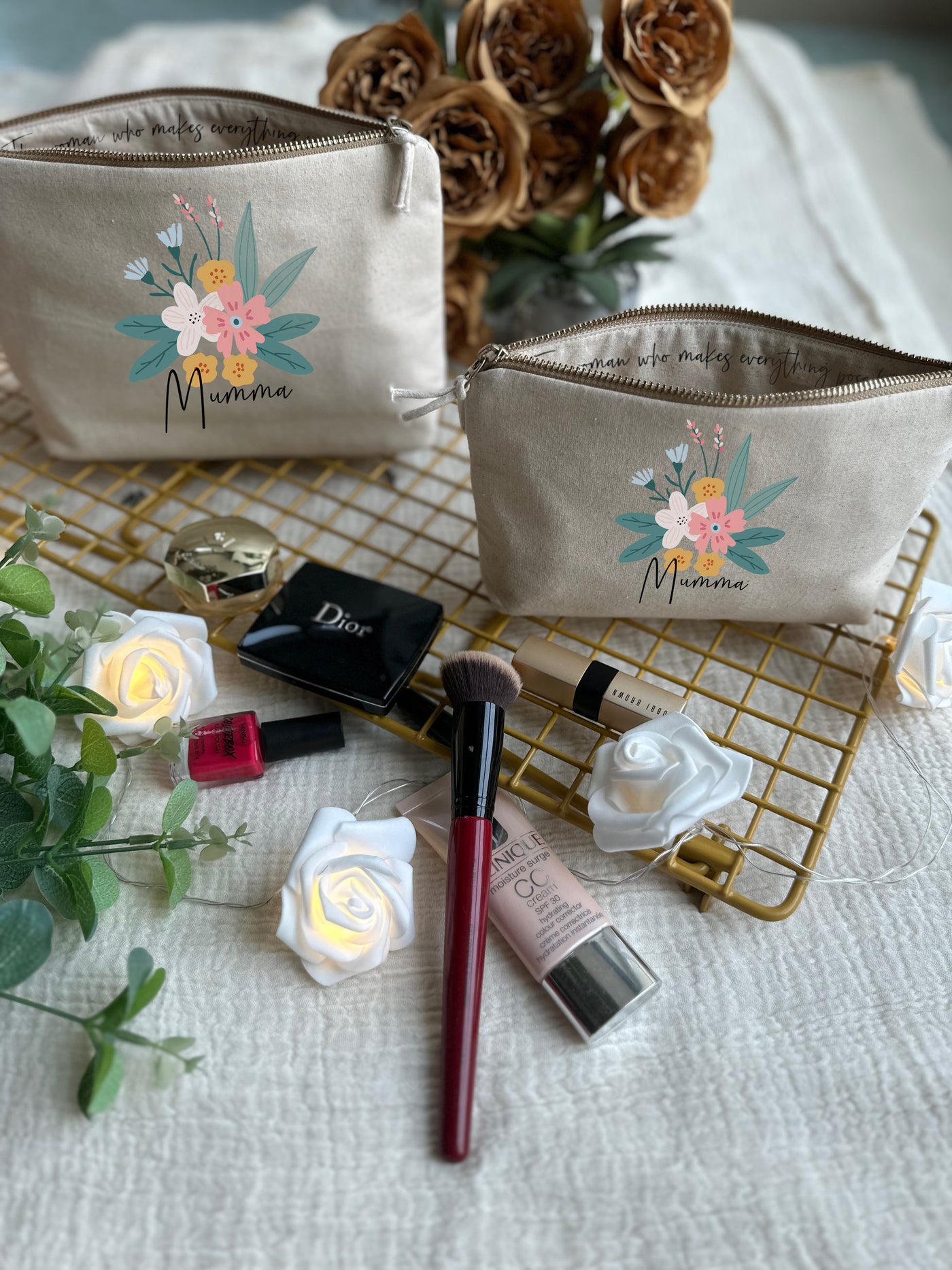 Bloom & Whisper Cosmetic Pouch
