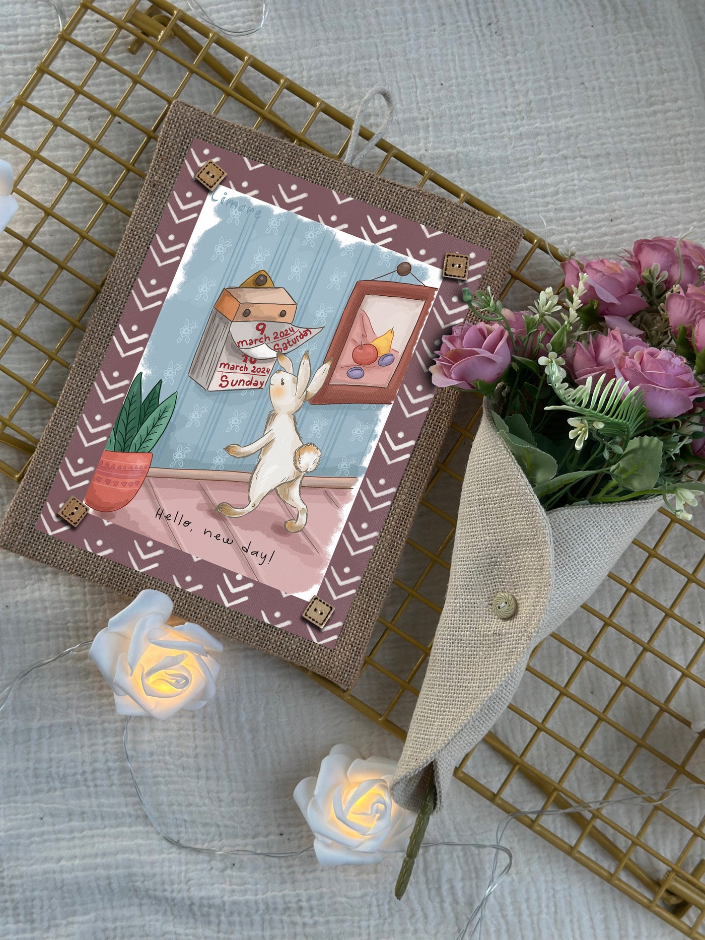 The Bunny’s Calendar Wall Art