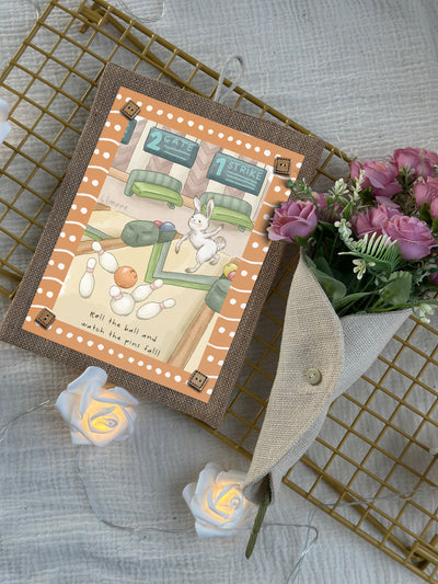 Bowling Bunny Fun Wall Art