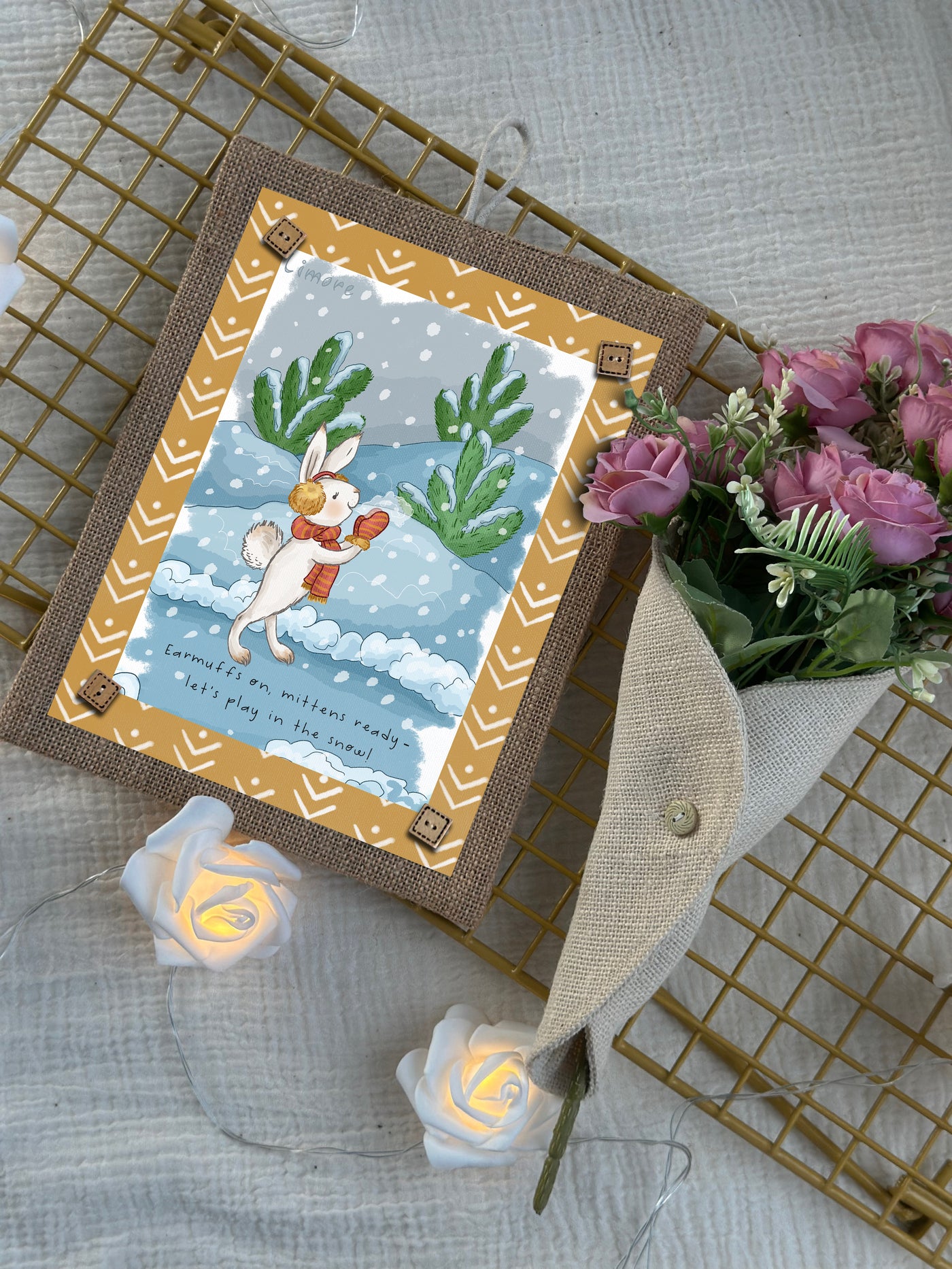 Snow Bunny Adventures Wall Art