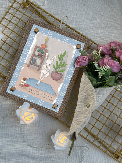 Yoga with Bunny Wall Art