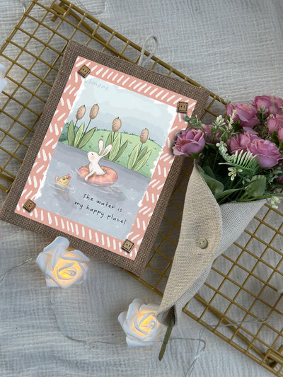 Bunny Loves to Swim Wall Art