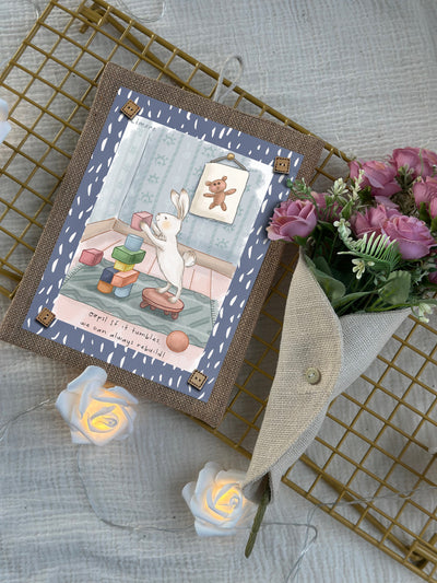 The Rebuilding Bunny Wall Art